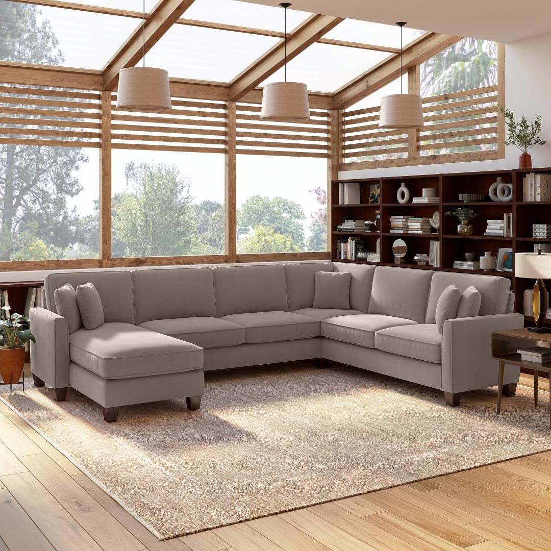 Moscow 7 Seater U Shape Fabric Sofa For Living Room| Bedroom | Office - Torque India